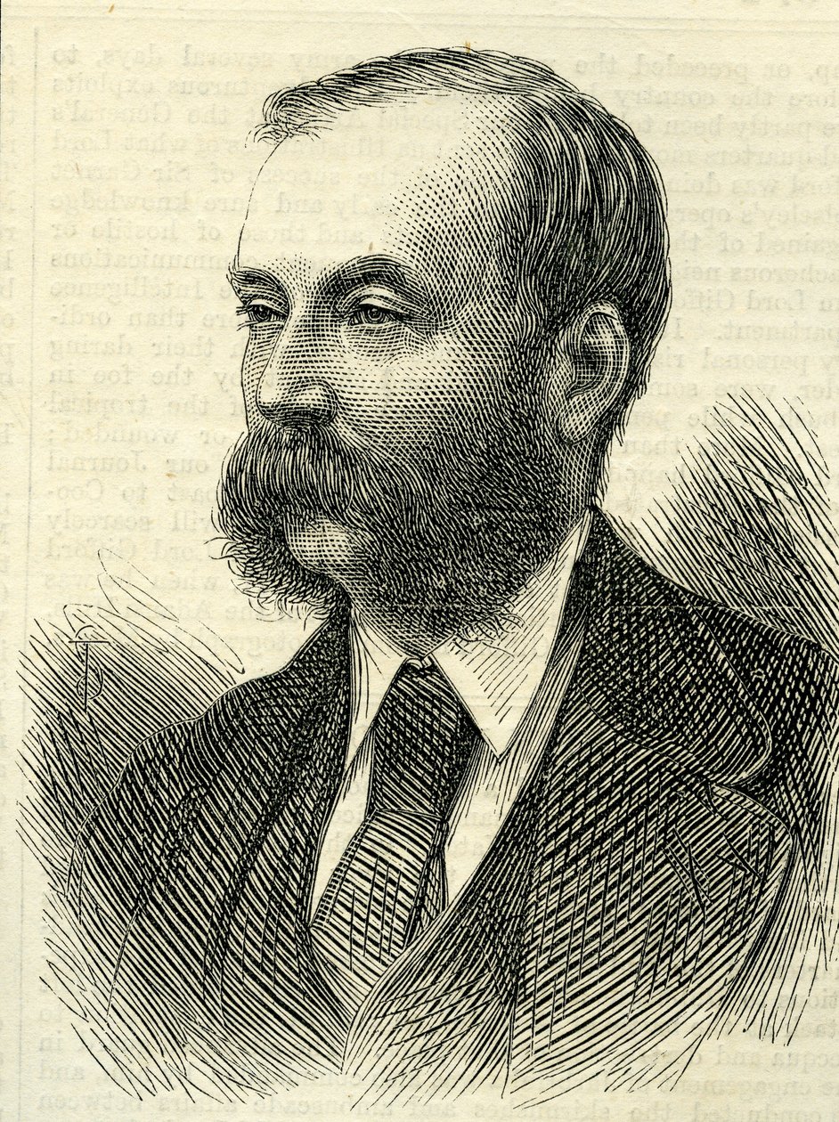General de Brigada, Sir Archibald Alison, 2º baronet (1826-1907) de The Illustrated London News 18 de abril de 1874 de English School