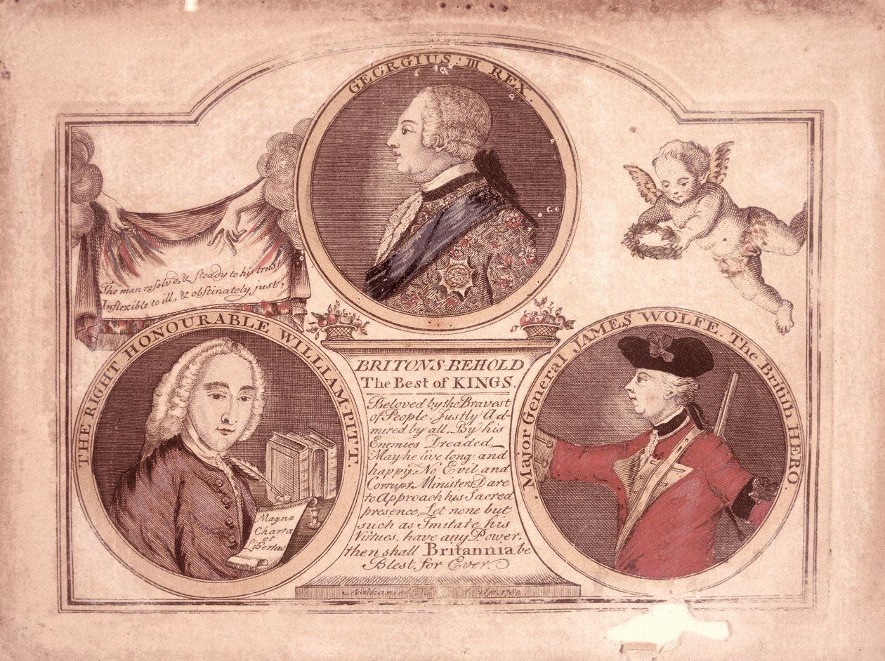 Británicos contemplen al mejor de los reyes..., 1762 de English School