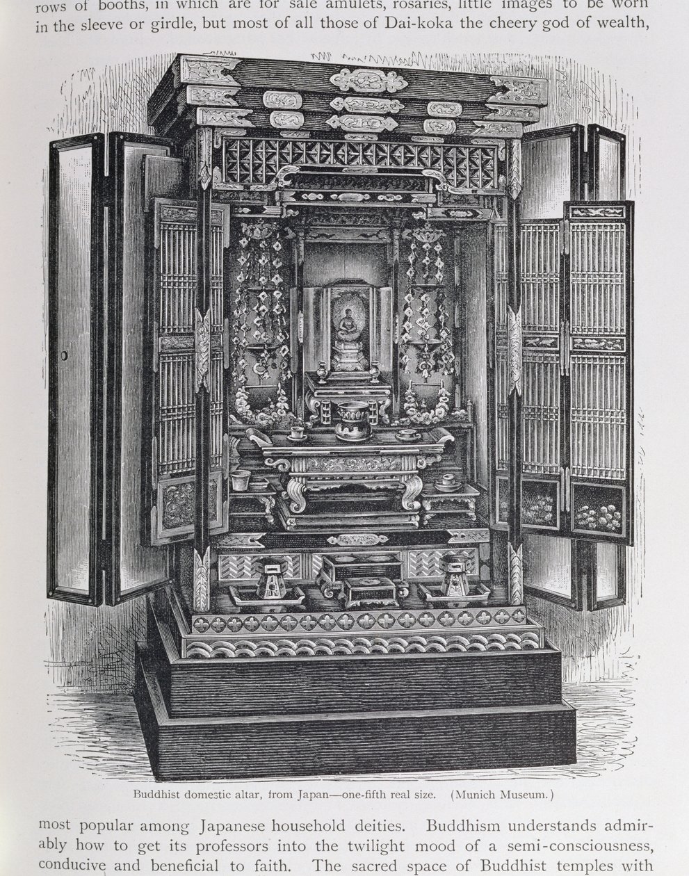 Altar doméstico budista, de 