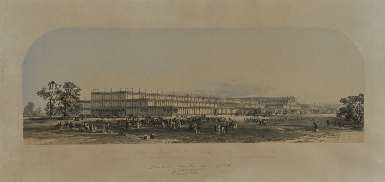 Edificio para la Gran Exposición en Londres, 1851 de English School