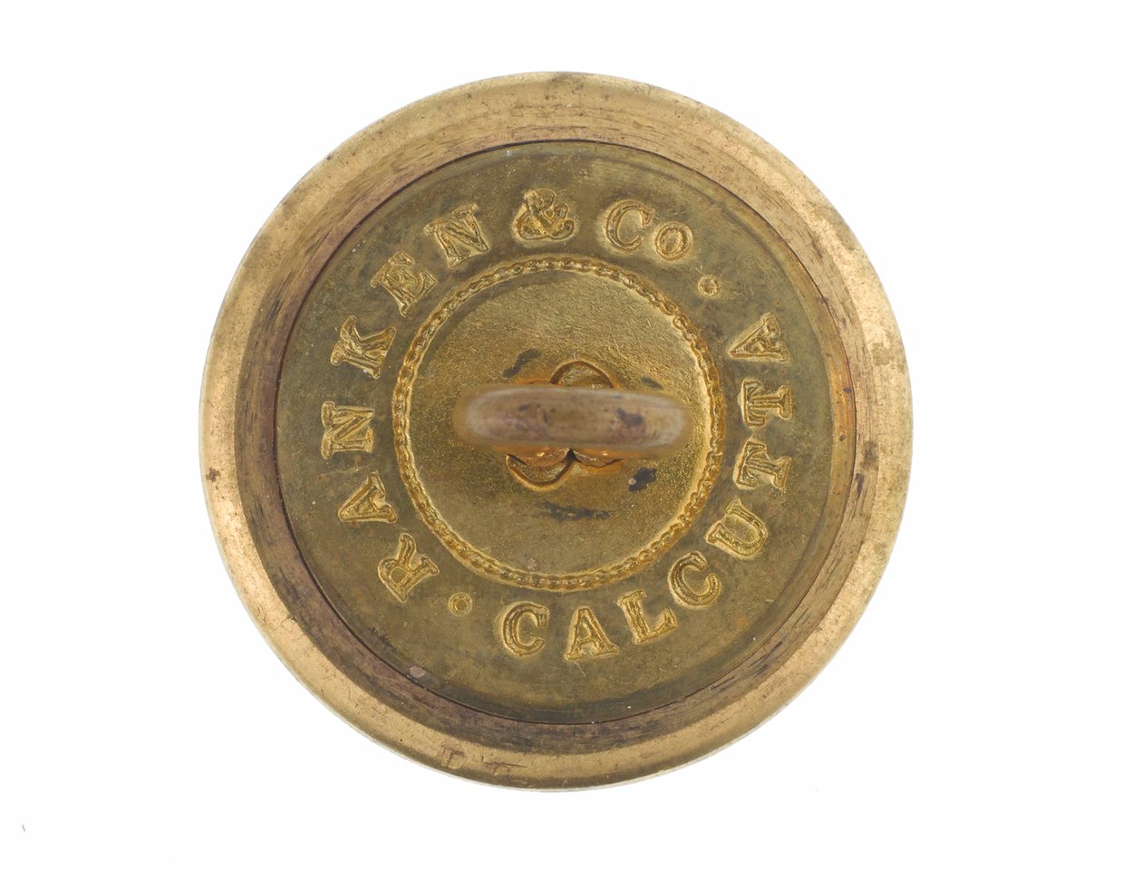 Botón, 9º Regimiento de Lanceros de Bengala, antes de 1901 de English School