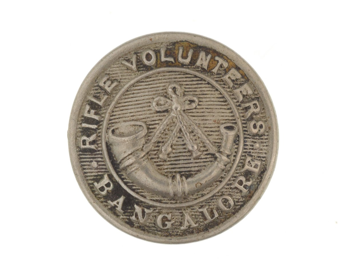 Botón, Bangalore Rifle Volunteers, 1880-1920 de English School