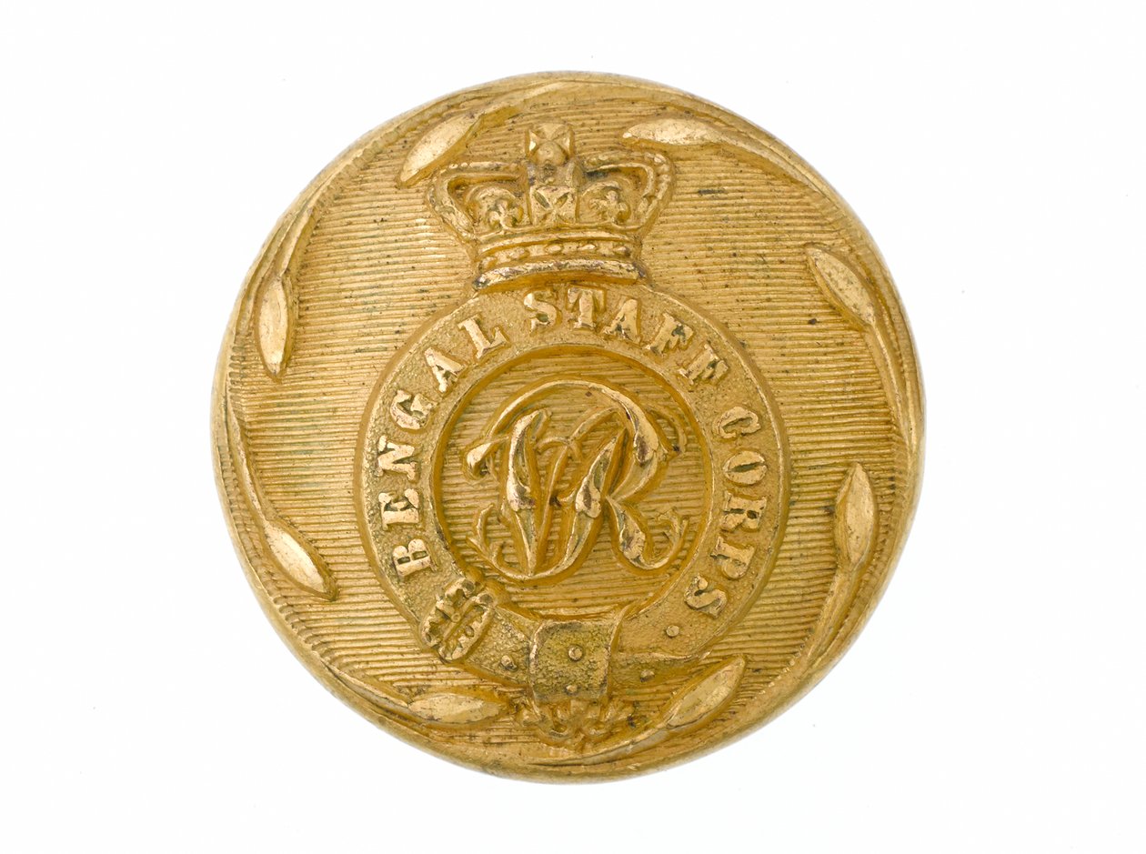 Botón, Cuerpo de Estado Mayor de Bengala, 1861-1876 de English School