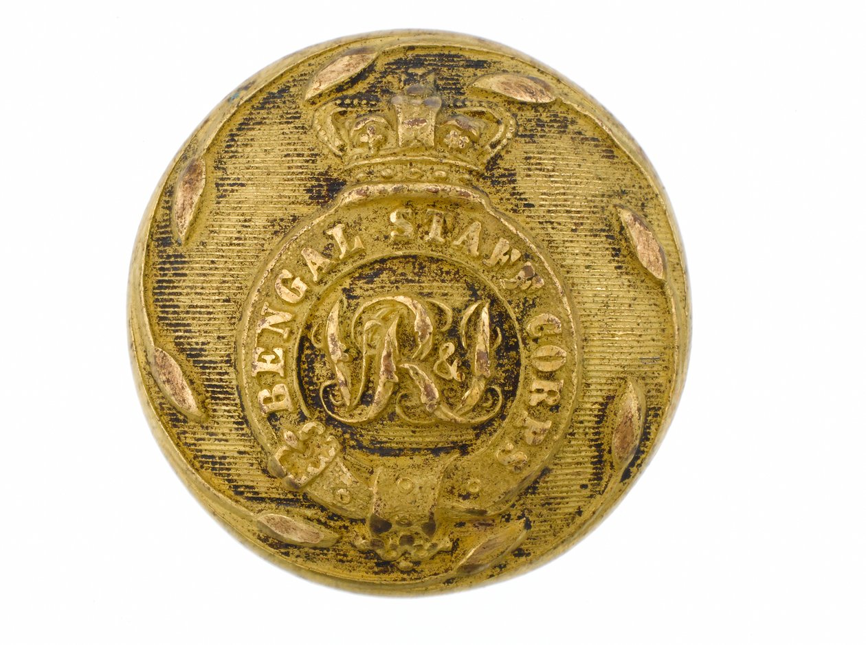 Botón, Bengal Staff Corps, 1876-1891 de English School