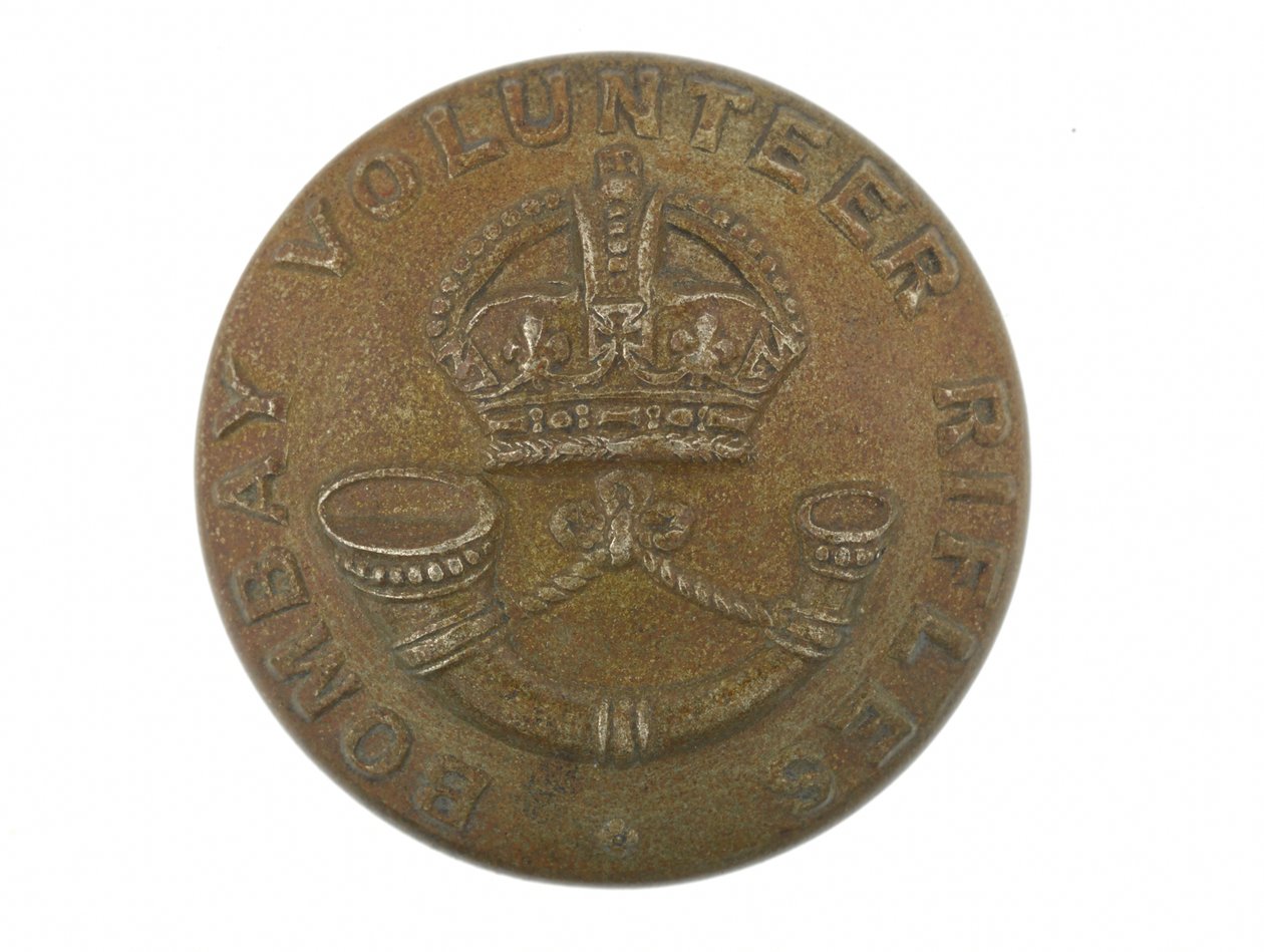 Botón, Bombay Volunteer Rifles, 1901-1947 de English School