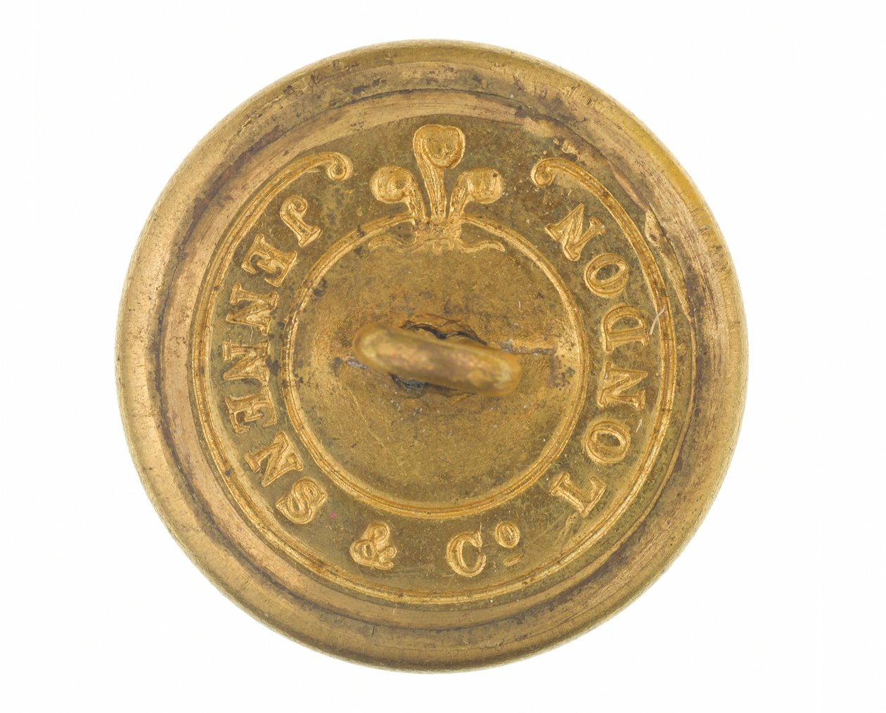 Botón, oficial, 4º Regimiento Europeo de Bengala, 1855-1861 de English School