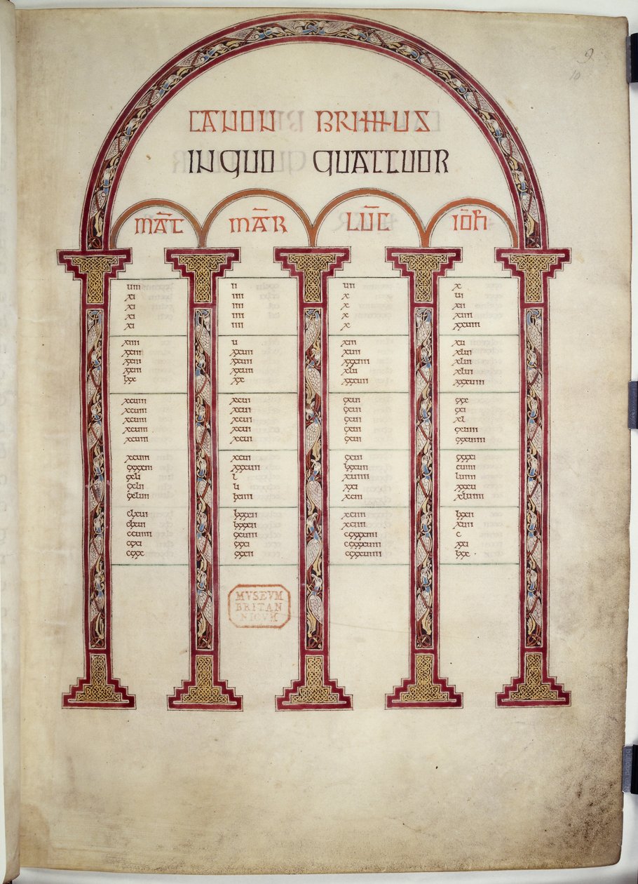 Canon Tables, ilustración de los 