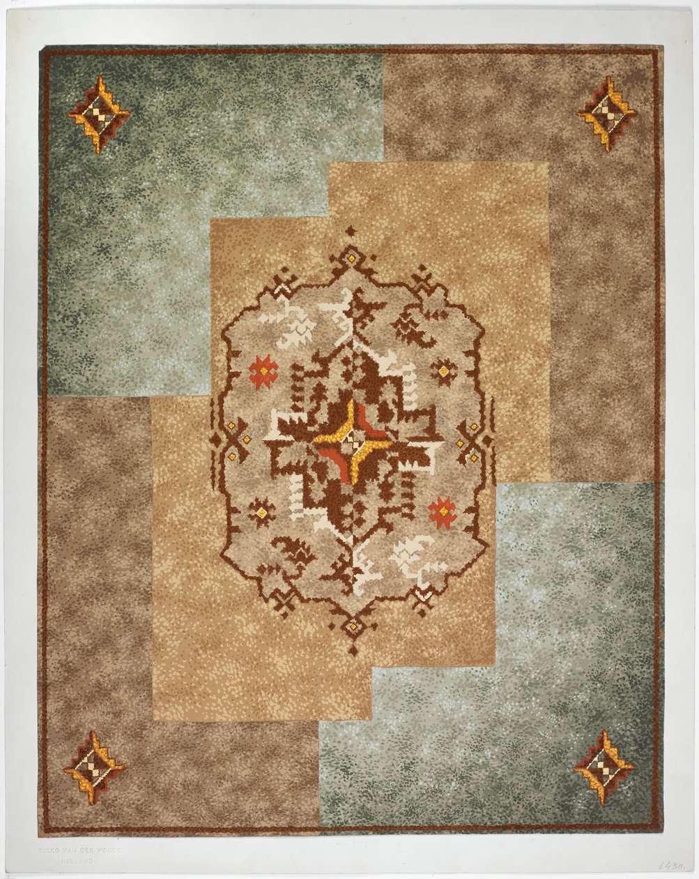 Diseño de alfombra de English School