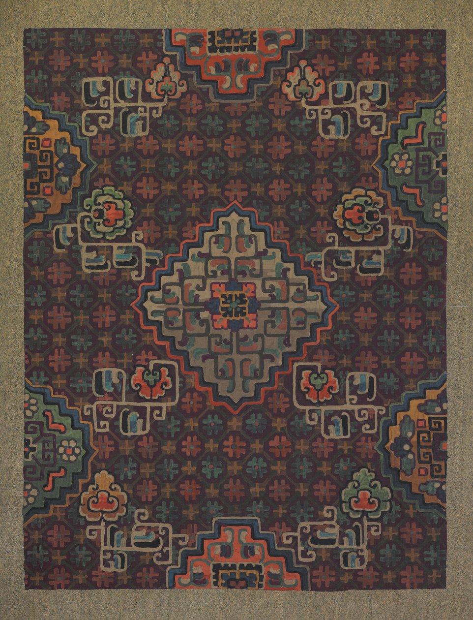 Diseño de alfombra de English School