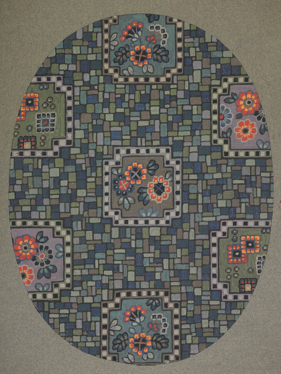 Diseño de alfombra de English School