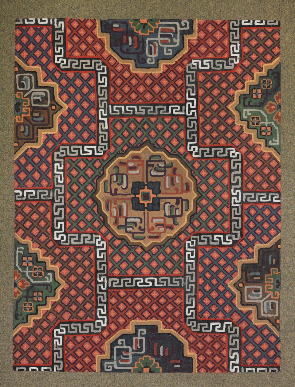 Diseño de alfombra de English School