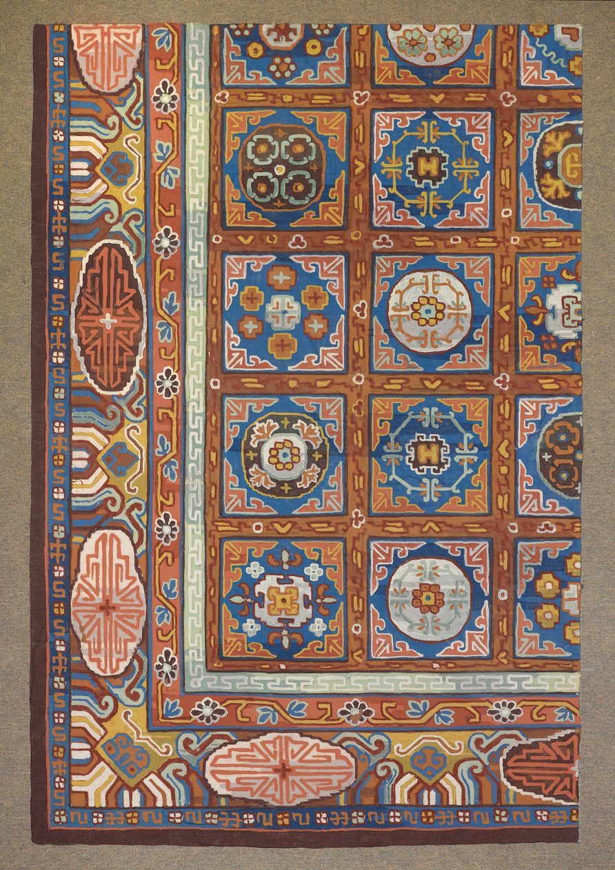 Diseño de alfombra de English School