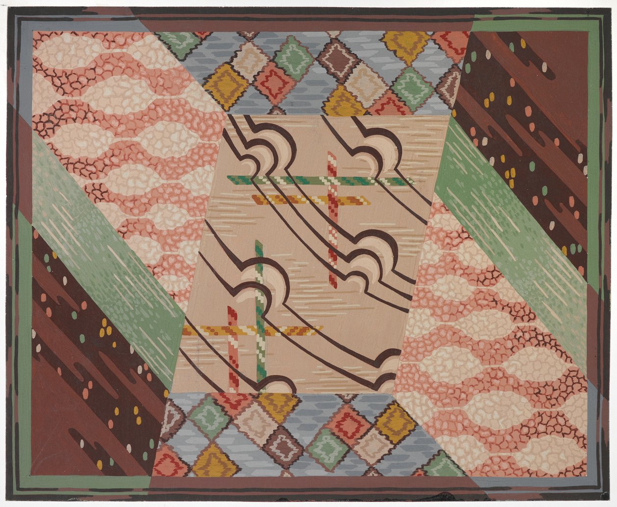 Diseño de alfombra de English School