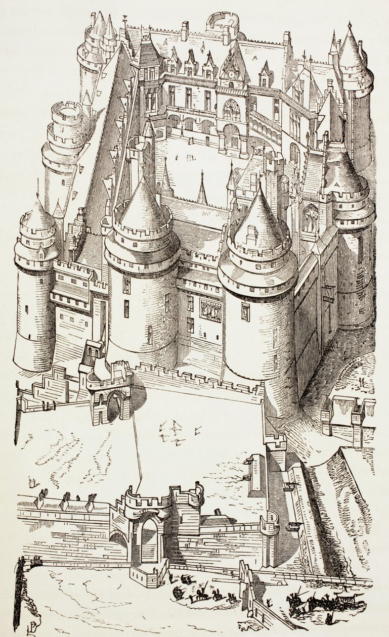 Castillo de Pierrefonds, Francia, c.1880 de English School