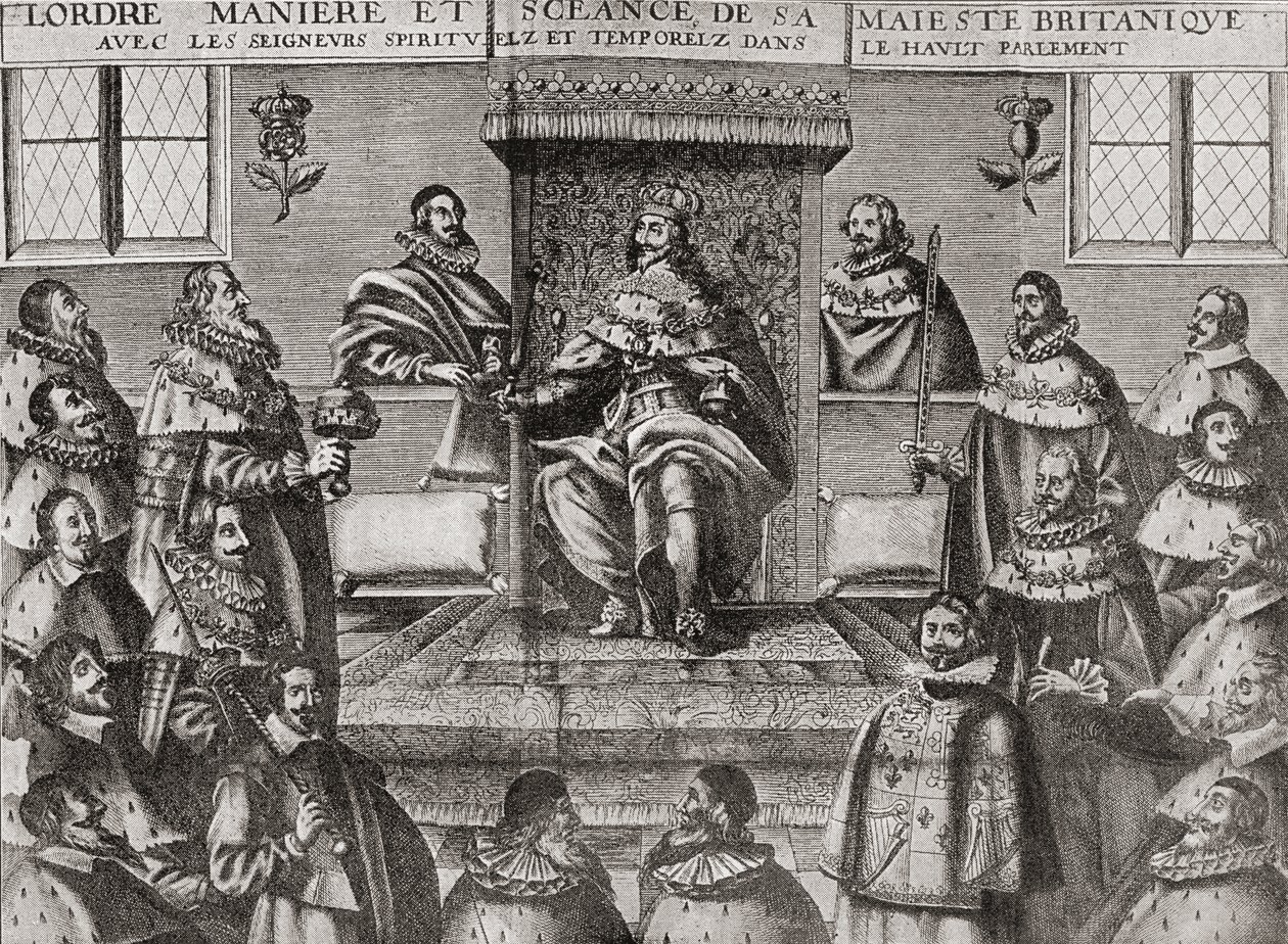 Carlos I en la Cámara de los Lores en 1648, de 