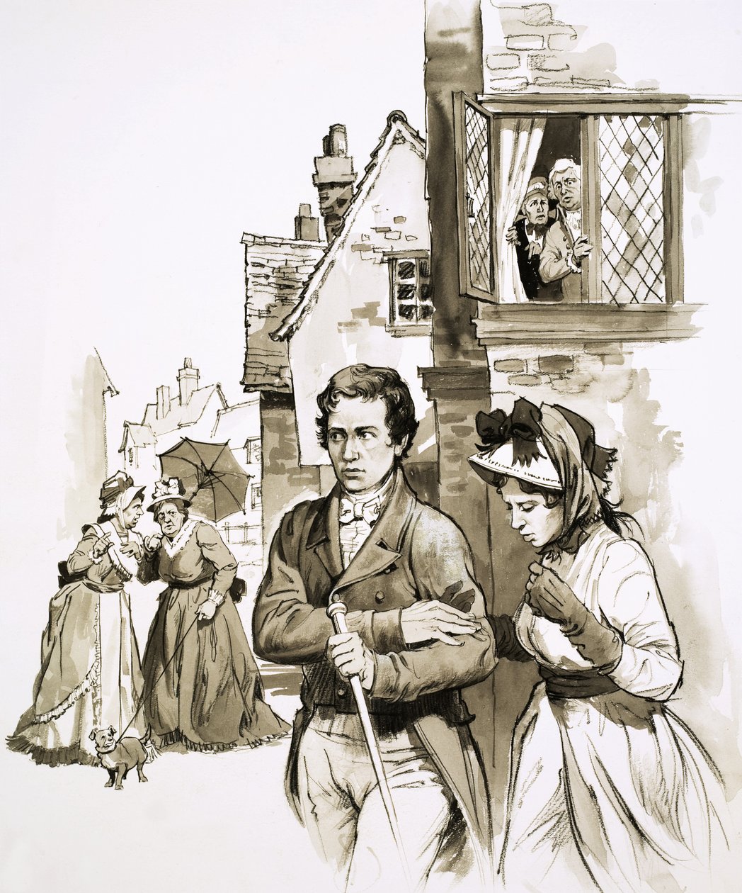 Charles Lamb y su hermana fueron llevados de un alojamiento a otro por los chismorreos locales de English School