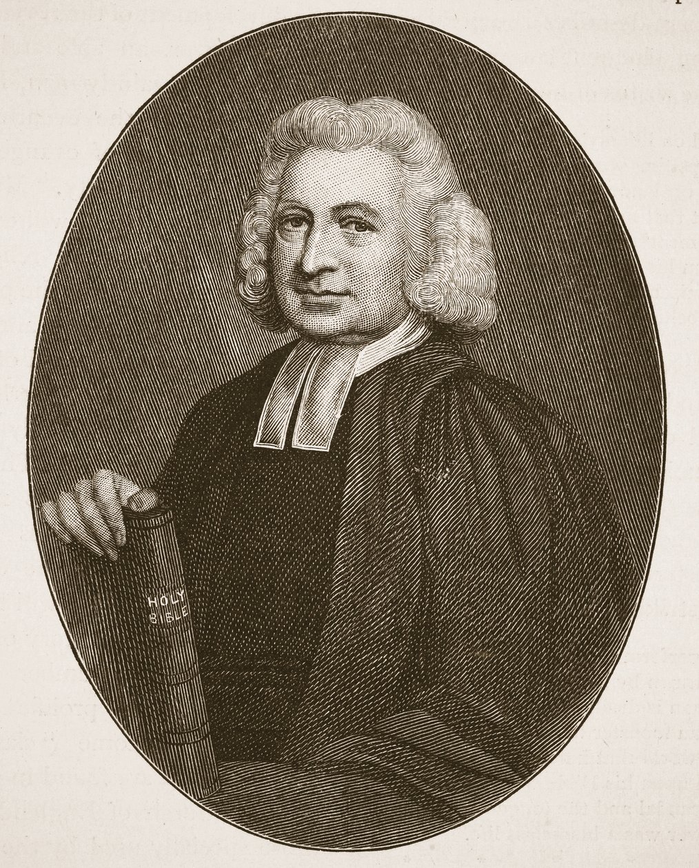 Charles Wesley, ilustración de La Iglesia de Inglaterra: Una Historia para el Pueblo de H.D.M. Spence-Jones, pub. c.1910 de English School