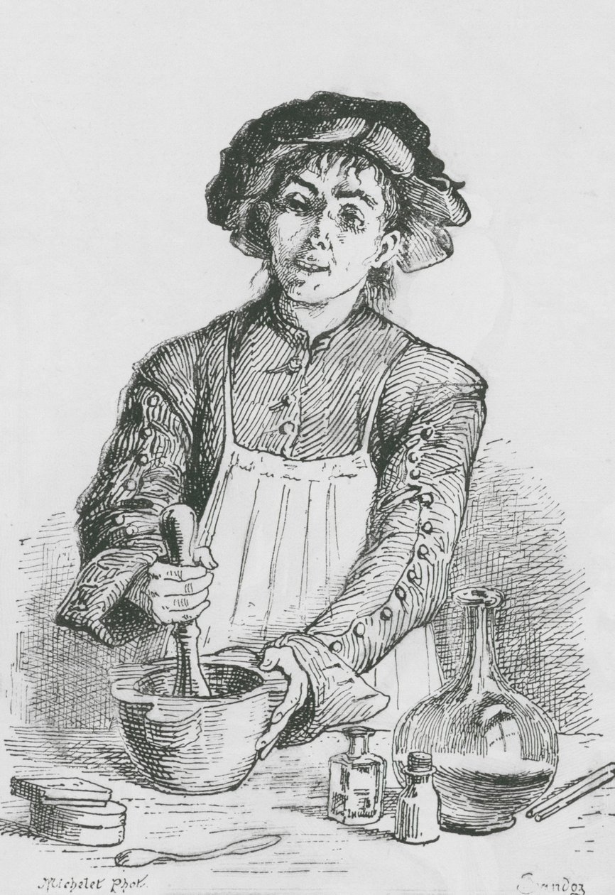 Químico (grabado) de English School