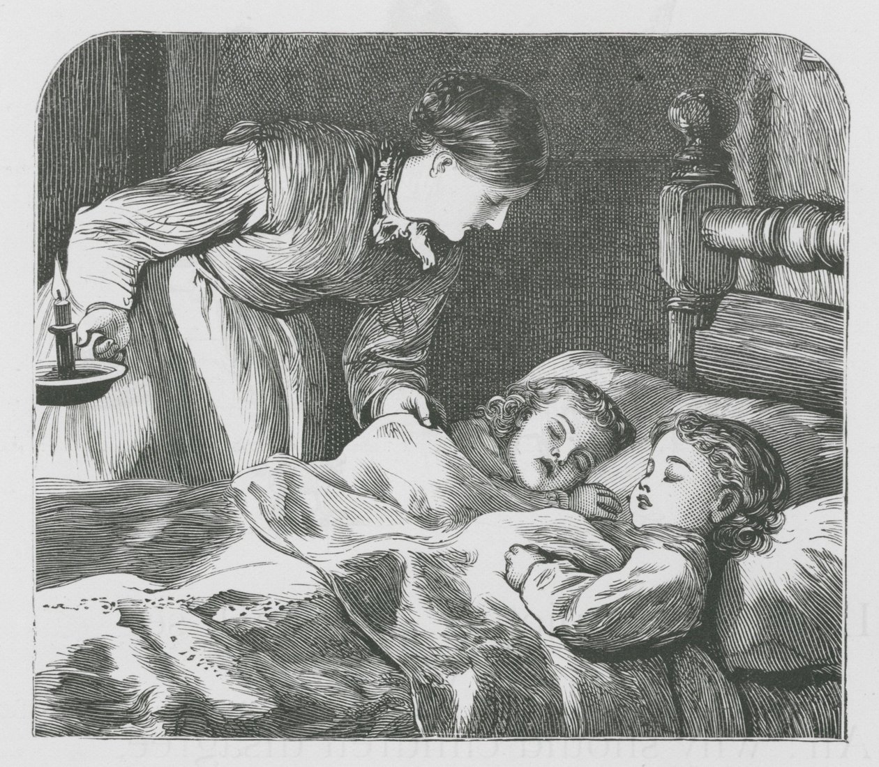 Niños durmiendo (grabado) de English School