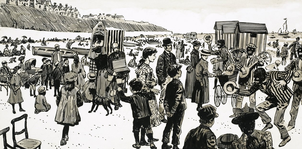 Niños en la playa de English School