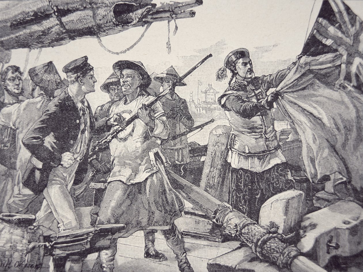 Chinos abordan el barco británico 