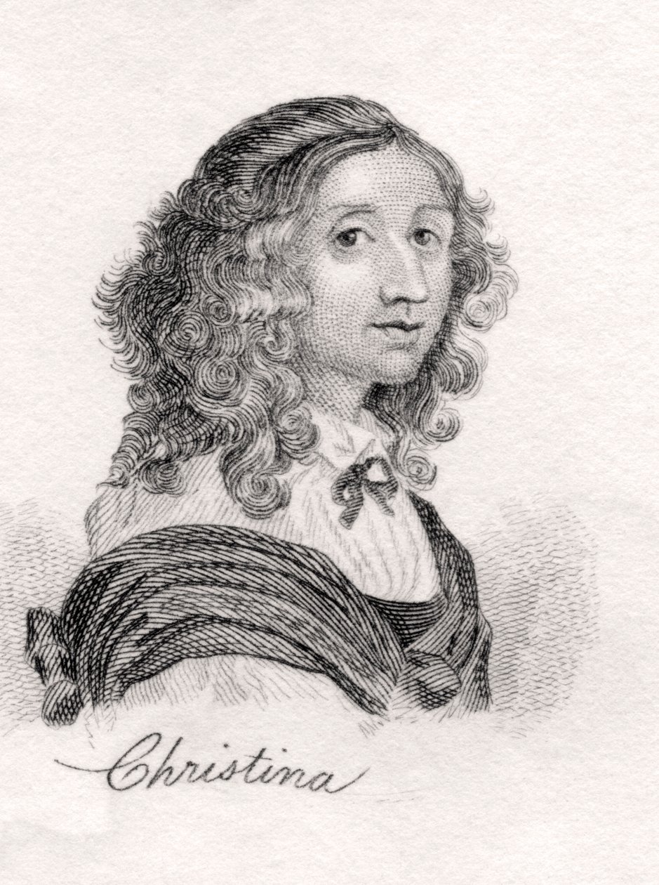 Cristina de Suecia, del Diccionario Histórico de Crabb, publicado en 1825 de English School