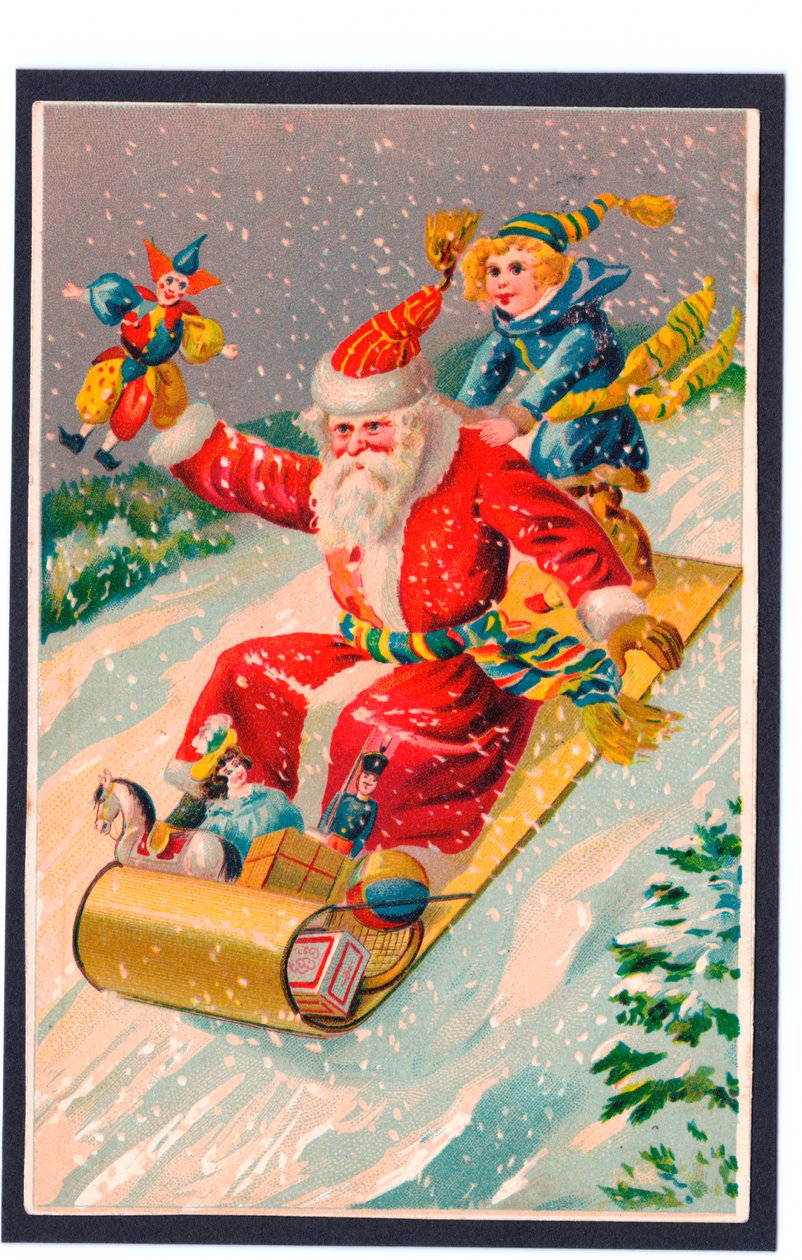 Tarjeta de Navidad, c.1907 de English School