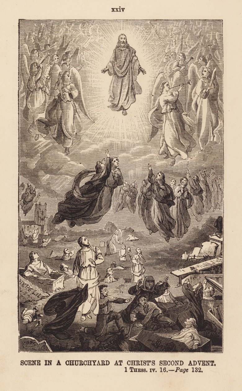 El segundo advenimiento de Cristo (grabado) de English School