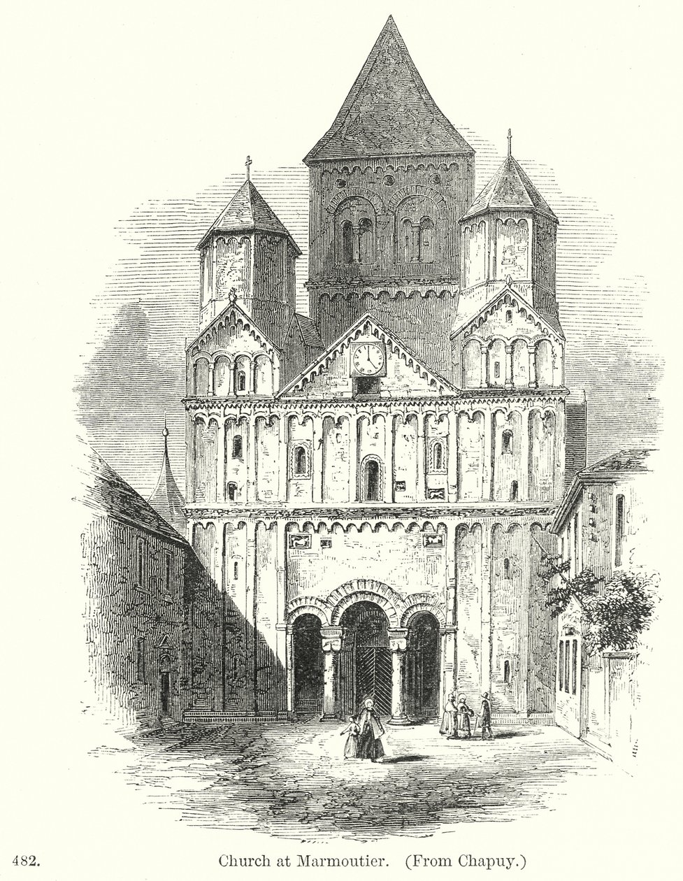 Iglesia de Marmoutier (grabado) de English School