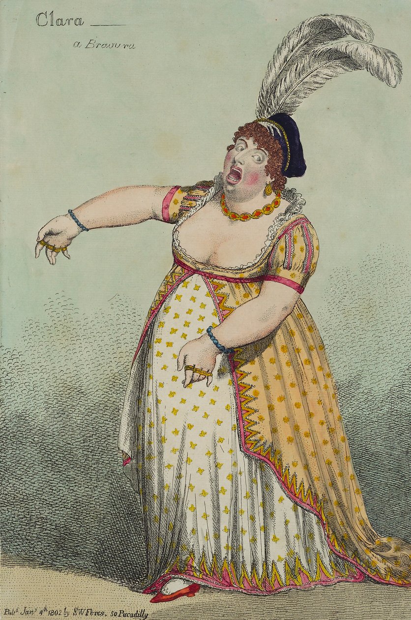 Clara: Una Bravura, 1802 de English School