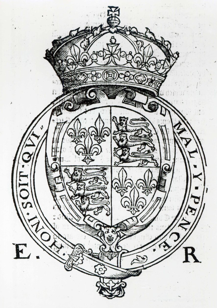 Escudo de armas de la Reina Isabel I de English School