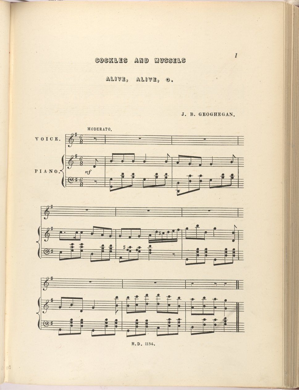 Berberechos y mejillones de Joseph B Geoghegan de English School