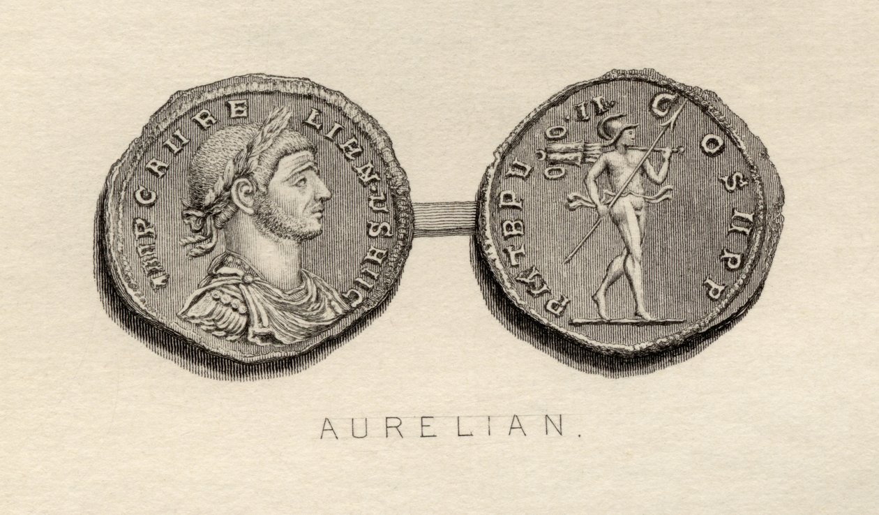 Moneda de la era de Aureliano de English School