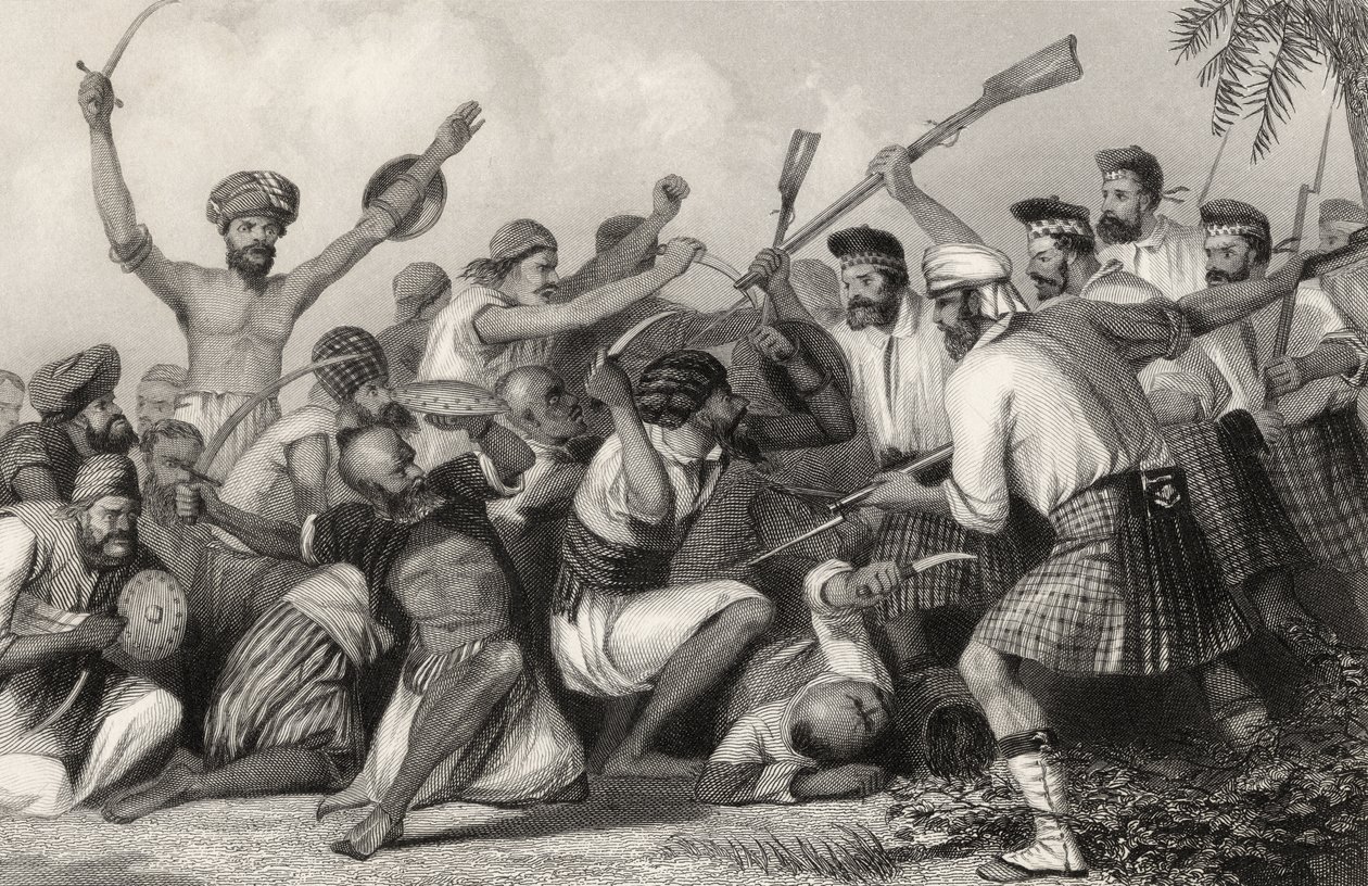 Conflicto con los Ghazees antes de Bareilly el 6 de mayo de 1858, de 