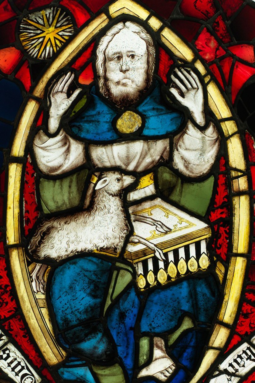 Sección conservada de la Gran Ventana Este en York Minster: 