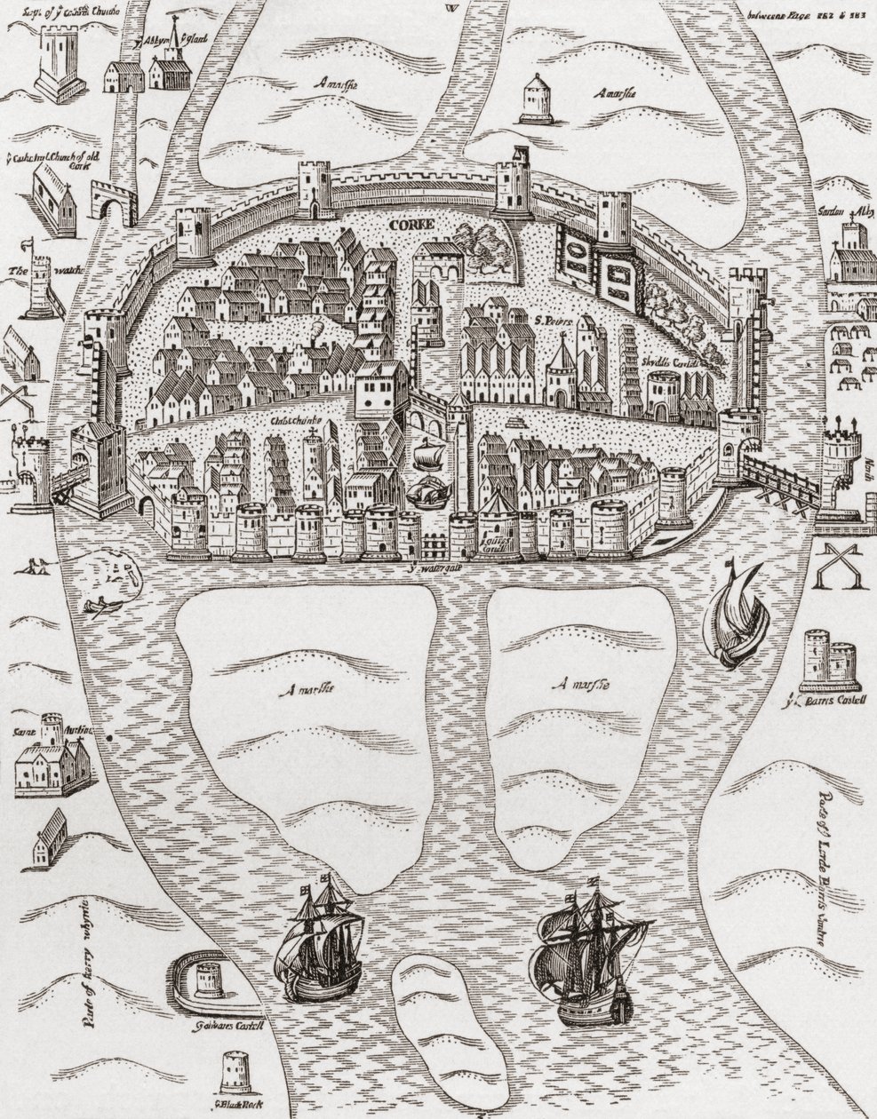 Cork, Condado de Cork, Irlanda en 1633, de 