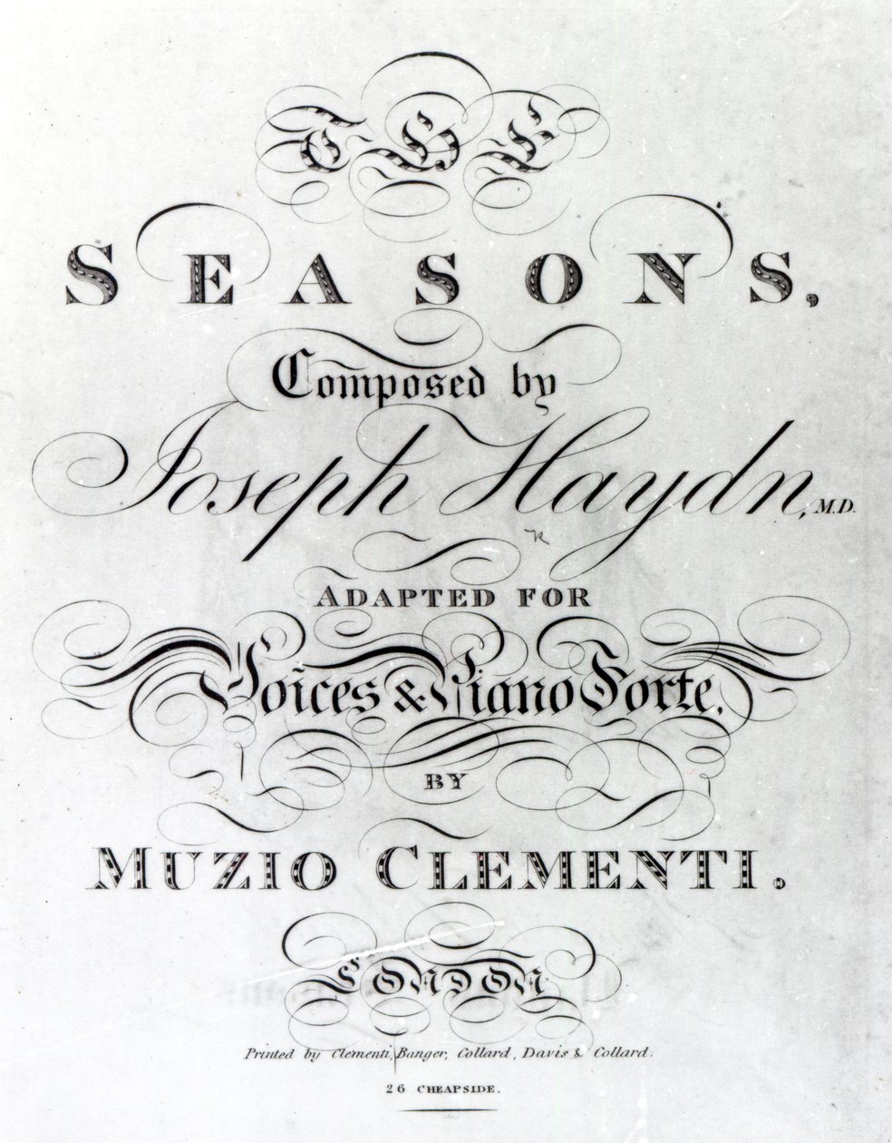 Portada de la partitura de 