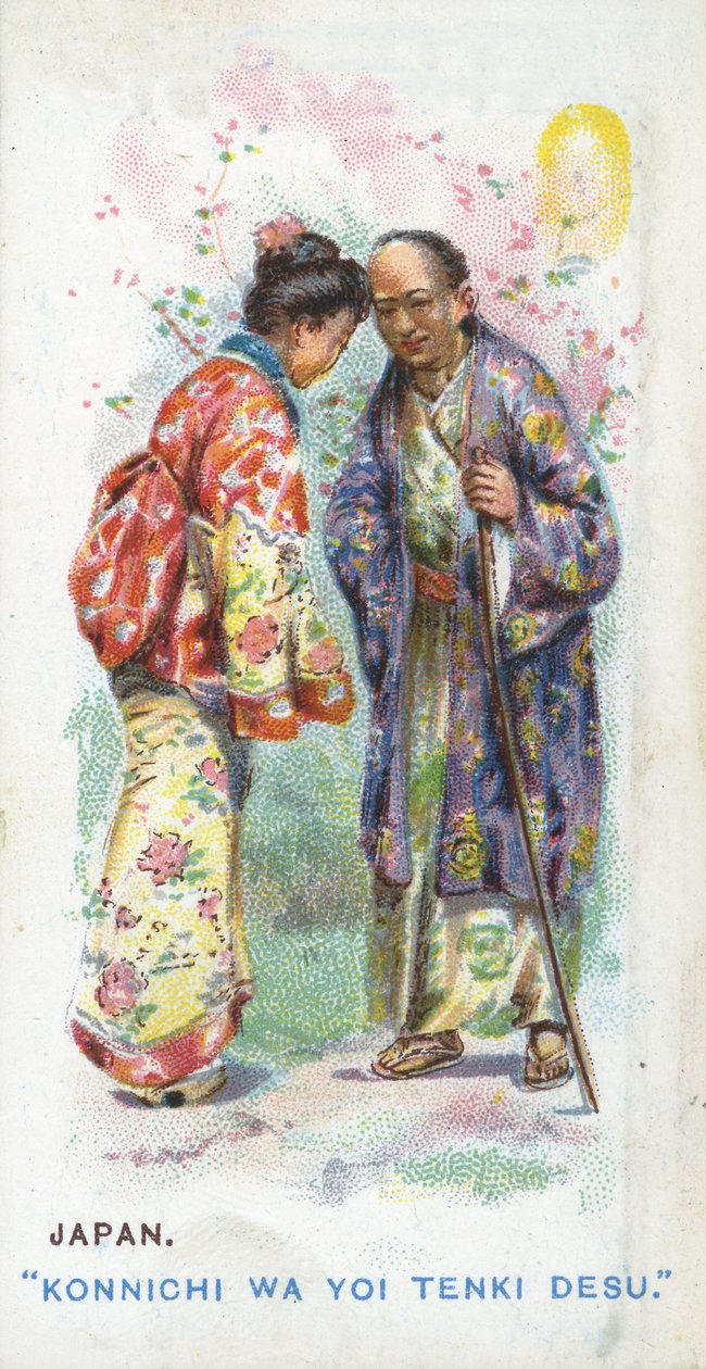 Saludo Habitual en Japón, 1907 de English School