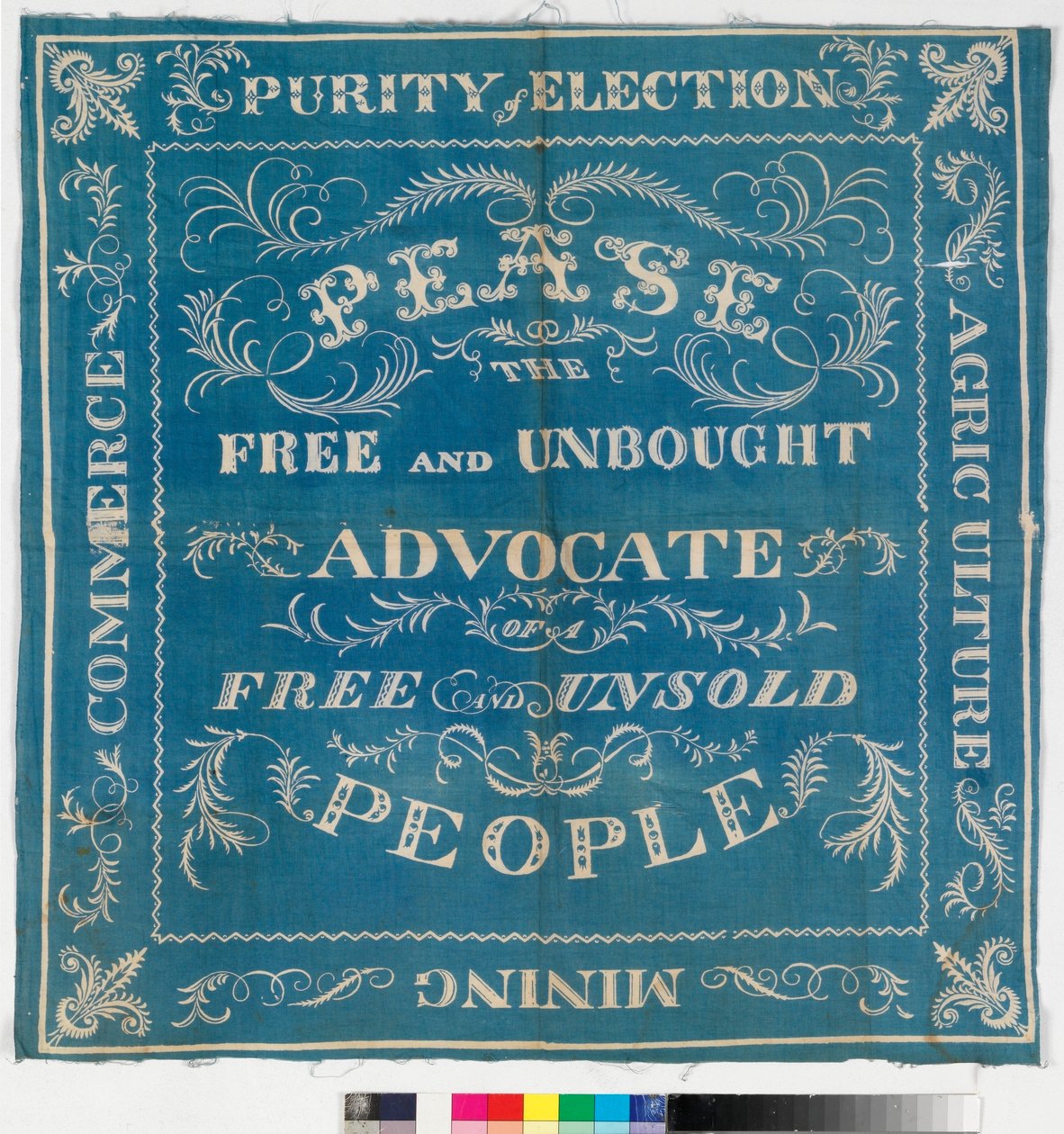 Bandera electoral de Darlington para Joseph Pease, 1832 de English School