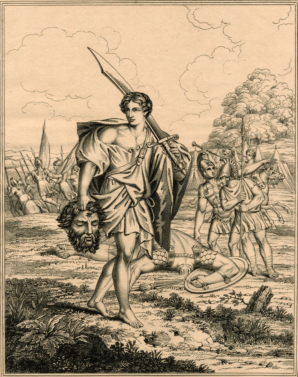 David con la cabeza de Goliat de English School