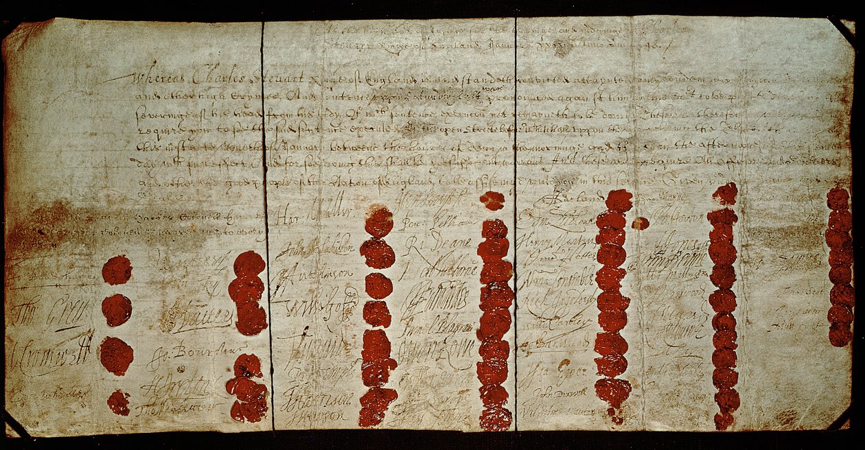 Orden de ejecución de Carlos I (1600-49) 29 de enero de 1648 (en realidad 1649) de English School
