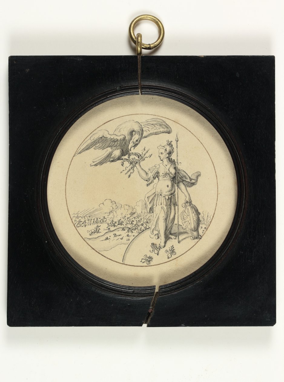 Diseño para una medalla para conmemorar la Batalla de Blenheim de English School