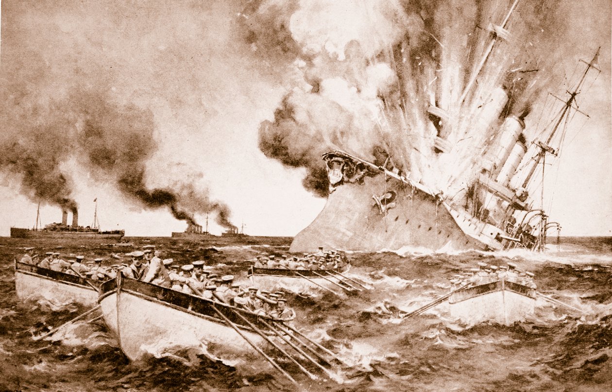 Destrucción del Dresden frente a Fernández el 14 de marzo de 1915, 1914-19 de English School