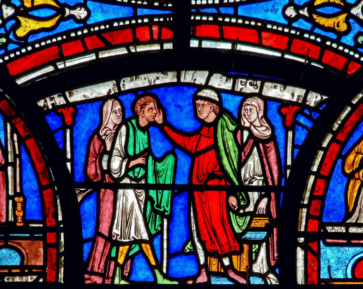 (detalle) de la Ventana del Milagro de English School
