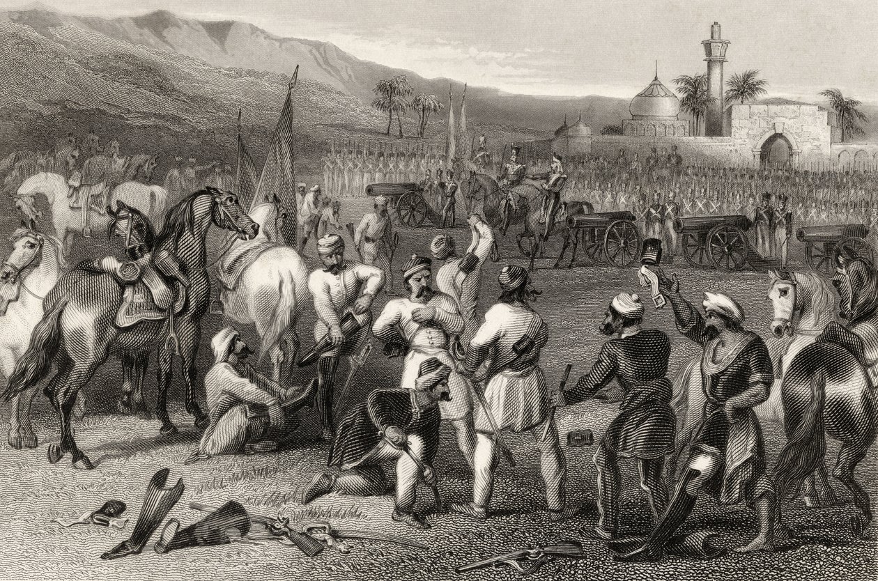 Desarme de la 11ª Caballería Irregular en Berhampore en 1857, de 
