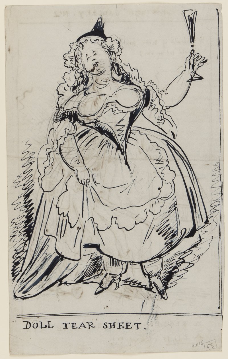 Doll Tear Sheet, c.1825 de English School