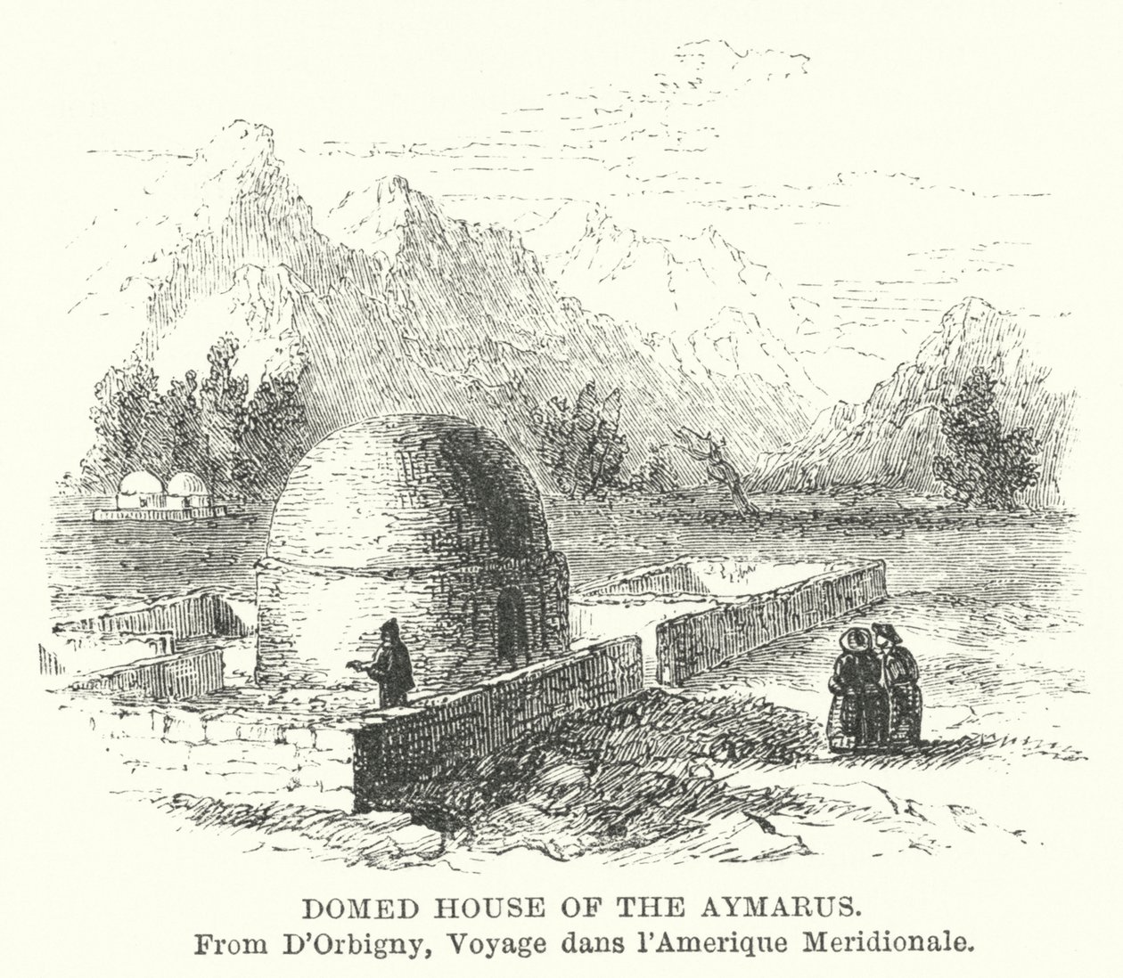 Casa abovedada de los Aymarus (grabado) de English School