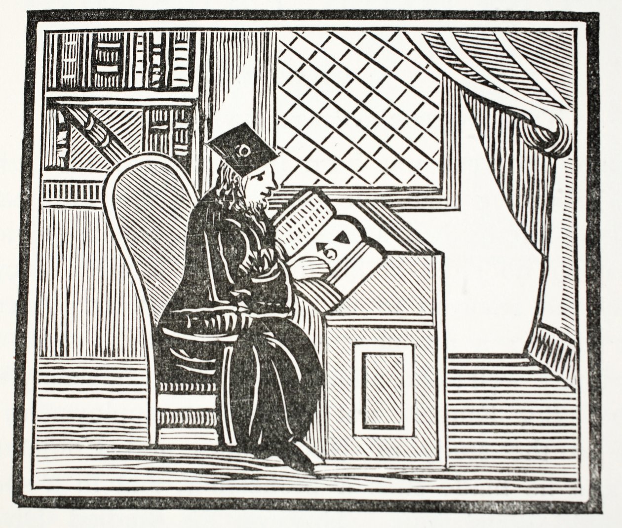 Dr. John Faustus, ilustración de Chap-books of the Eighteenth Century por John Ashton, pub. 1882 de English School