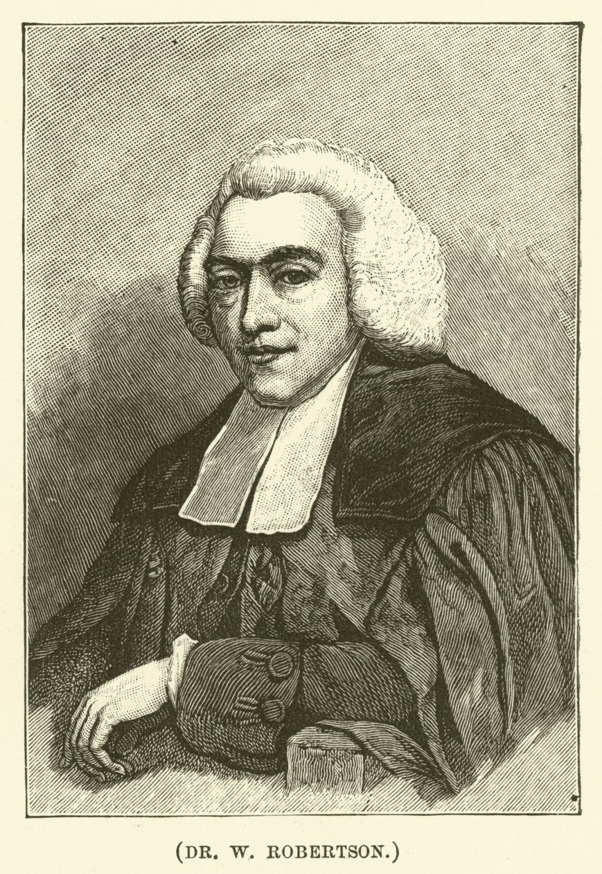 Dr W Robertson (grabado) de English School