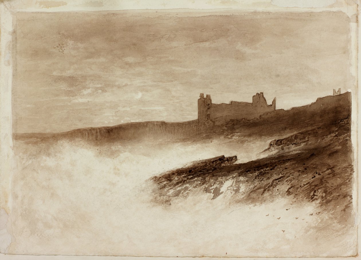 Castillo de Dunstanburgh de English School